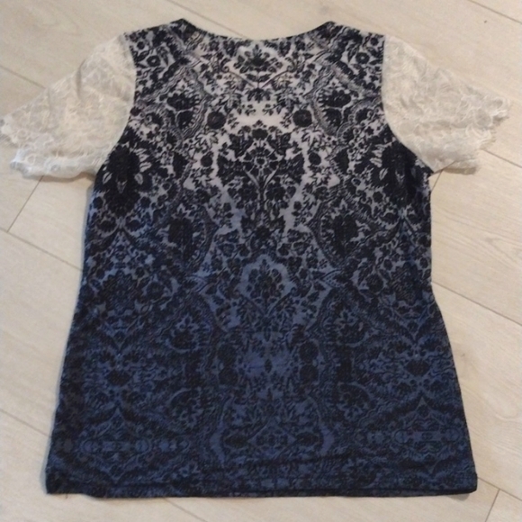 SET! LACE & LINED Polka Dot Floral & Patterned STRETCH LACE TOPS!! - Picture 3 of 6